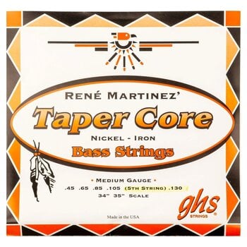 Žice za 5 žičanu bas gitaru GHS Taper Core René Martinez 5-RMB Žice za 5 žičanu bas gitaru - 1