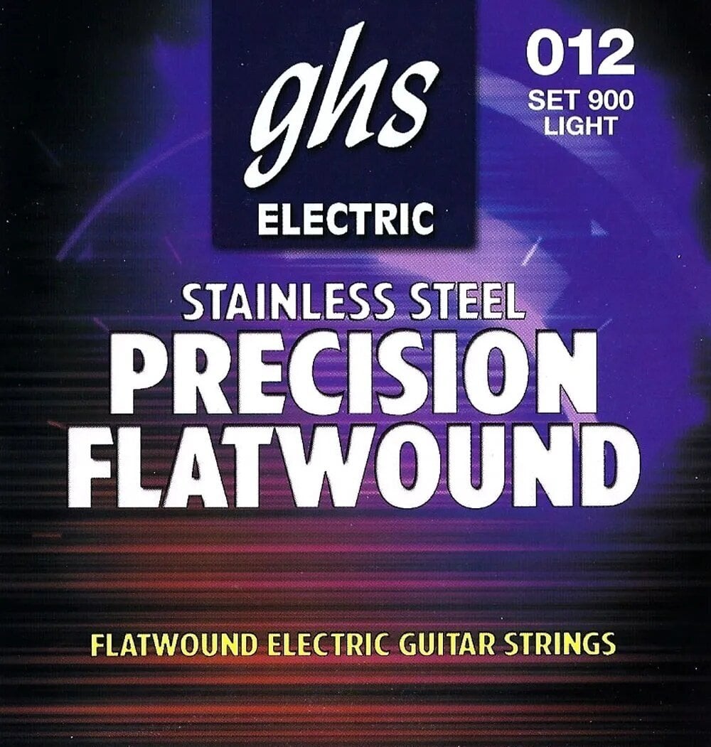 Cordes pour guitares électriques GHS Precison Flatwound 900 Cordes pour guitares électriques