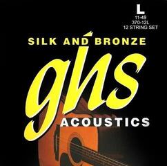 Cordes de guitares acoustiques GHS Silk and Bronze 370-12L Cordes de guitares acoustiques