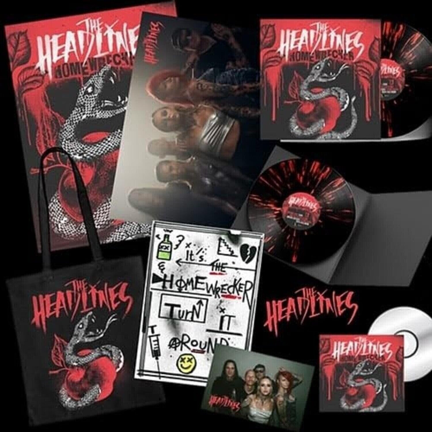 LP plošča The Headlines - Homewrecker (Special Edition) (Red/Black Splatter Coloured) (LP + CD)
