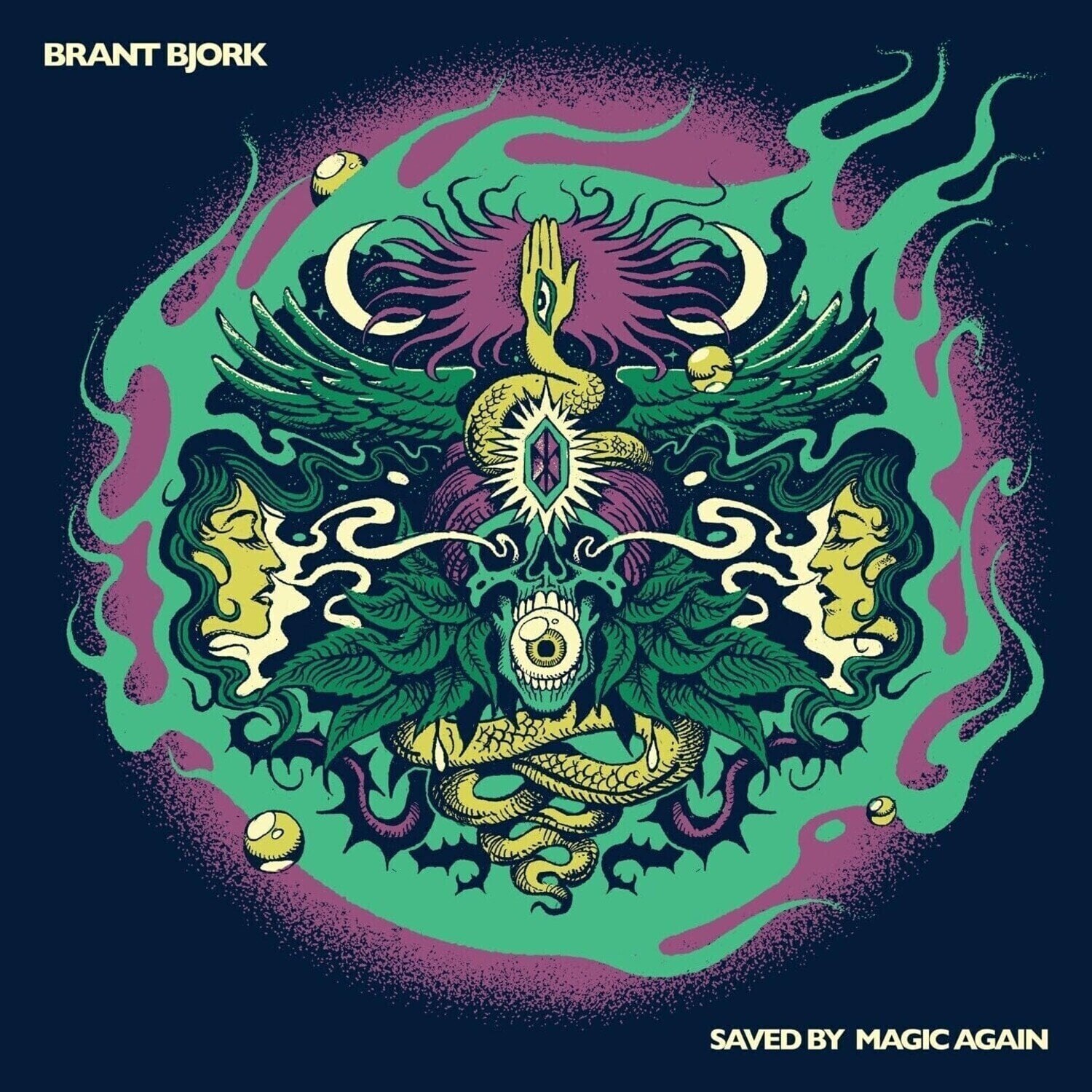 Vinylskiva Brant Bjork And The Bros - Saved By Magic Again (Reissue) (Gold Coloured) (LP)