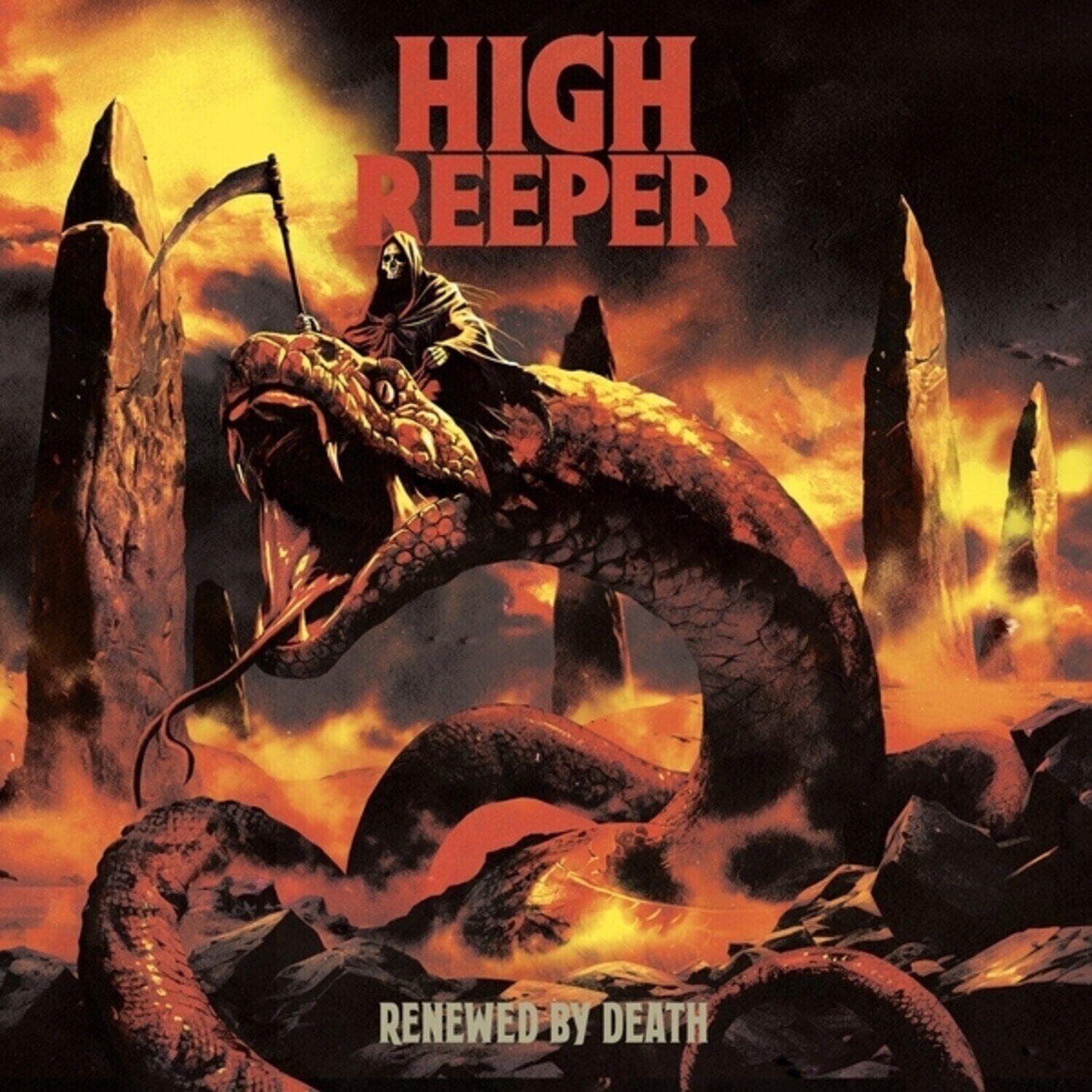 Vinylskiva High Reeper - Renewed By Death (Orange/Pink/Purple Coloured) (LP)