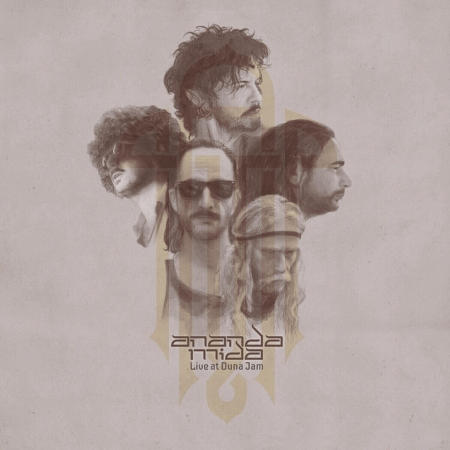 Vinylskiva Ananda Mida - Live At Duna Jam (Limited Edition) (Black/Yellow/Orange Coloured) (LP)