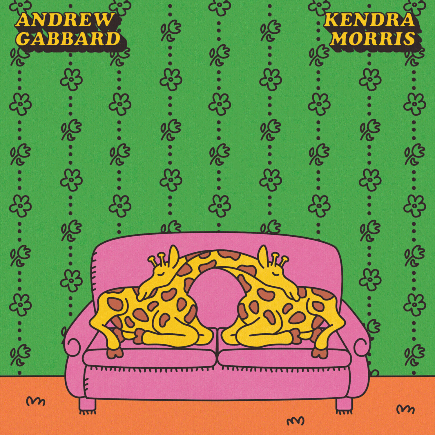 Schallplatte Andrew Gabbard & Kendra Morris - Don't Talk (Limited Edition) (Pink Coloured) (7")
