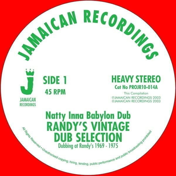Disco in vinile Various Artists & A - Randy's Vintage Dub Selection (10") (LP)