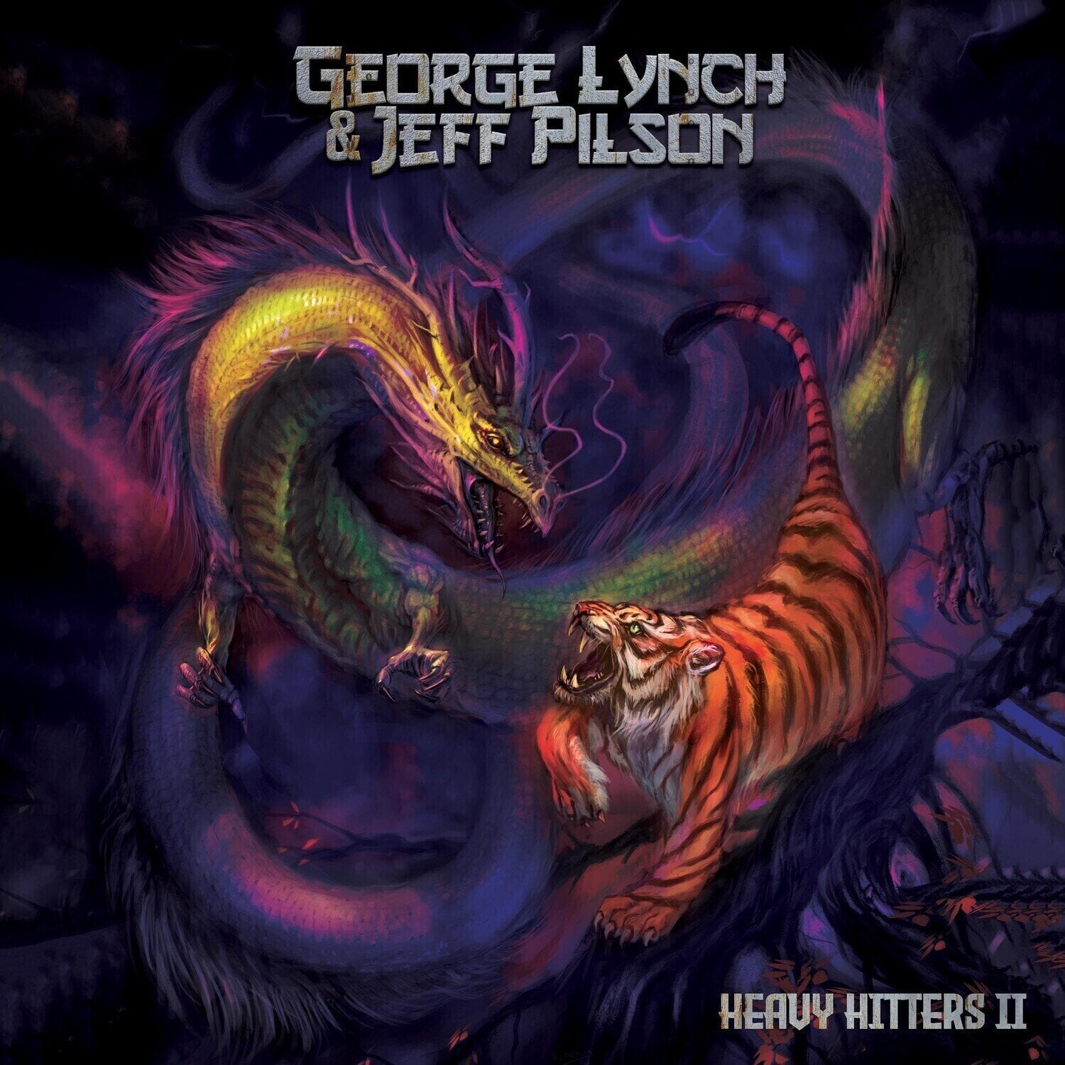 Vinyl Record George Lynch & Jeff Pilson - Heavy Hitters II (Limited Edition) (Coloured) (LP)