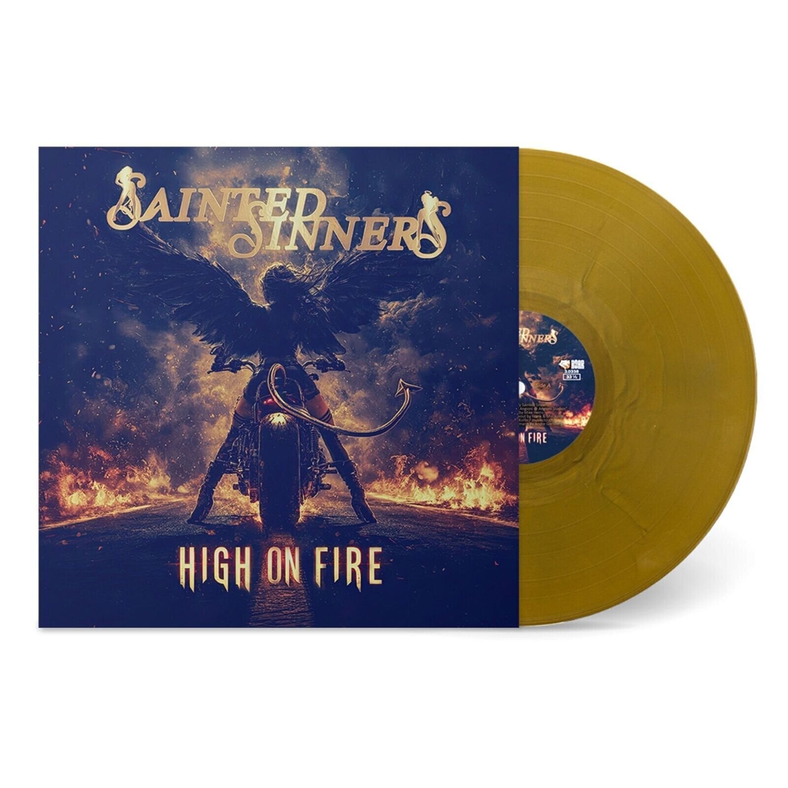Грамофонна плоча Sainted Sinners - High On Fire (Sun Gold Coloured) (LP)
