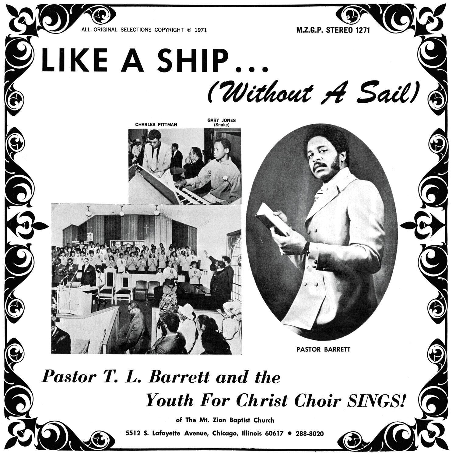 Schallplatte Pastor T. L. Barrett & The Youth For Christ Choir - Like A Ship... (Reissue) (Coloured) (LP)