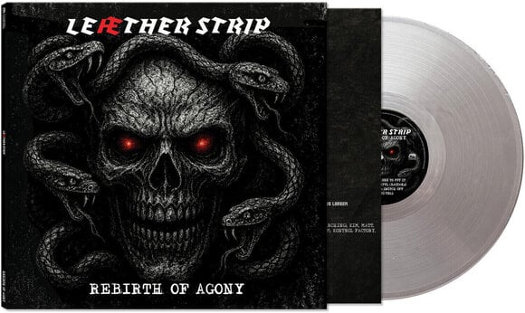 Vinylskiva Leæther Strip - The Rebirth Of Agony (Limited Edition) (Opaque Silver Coloured) (LP) - 1