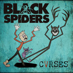 Disc de vinil Black Spiders - Cvrses (Black & White Splattered Coloured) (LP)