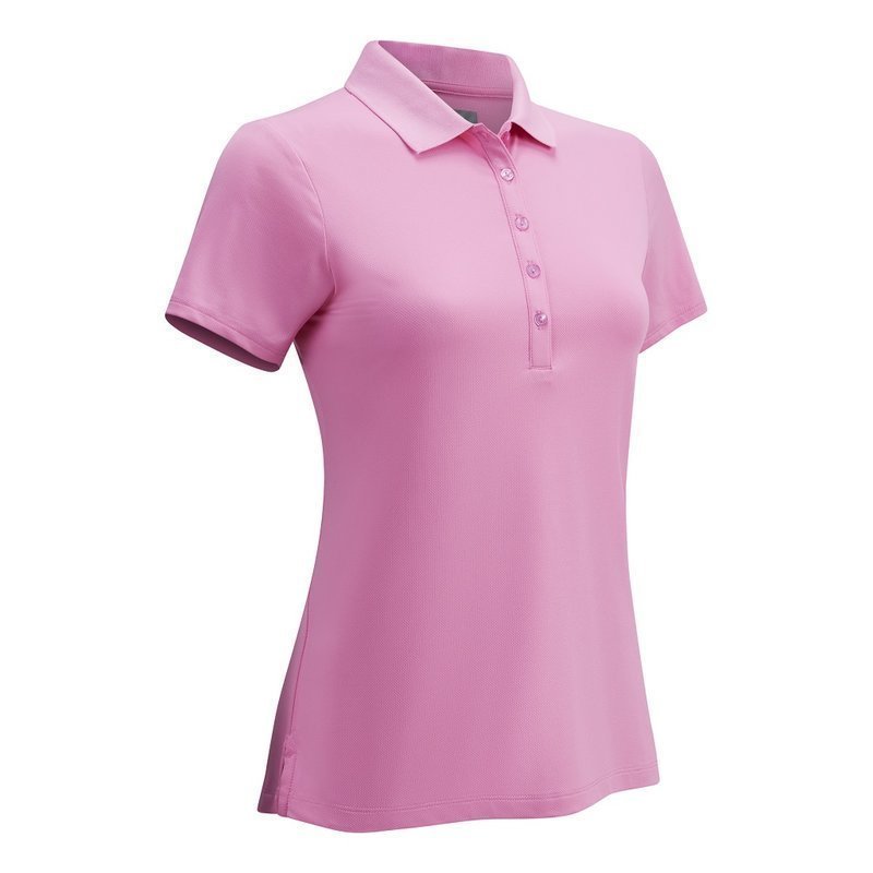 Polo košeľa Callaway Solid Dievčenská Polo Košeľa Fuchsia Pink S