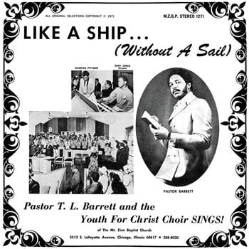 LP ploča Pastor T. L. Barrett & The Youth For Christ Choir - Like A Ship... (Limited Edition) (Ice Wind Transparent Coloured) (LP) - 1