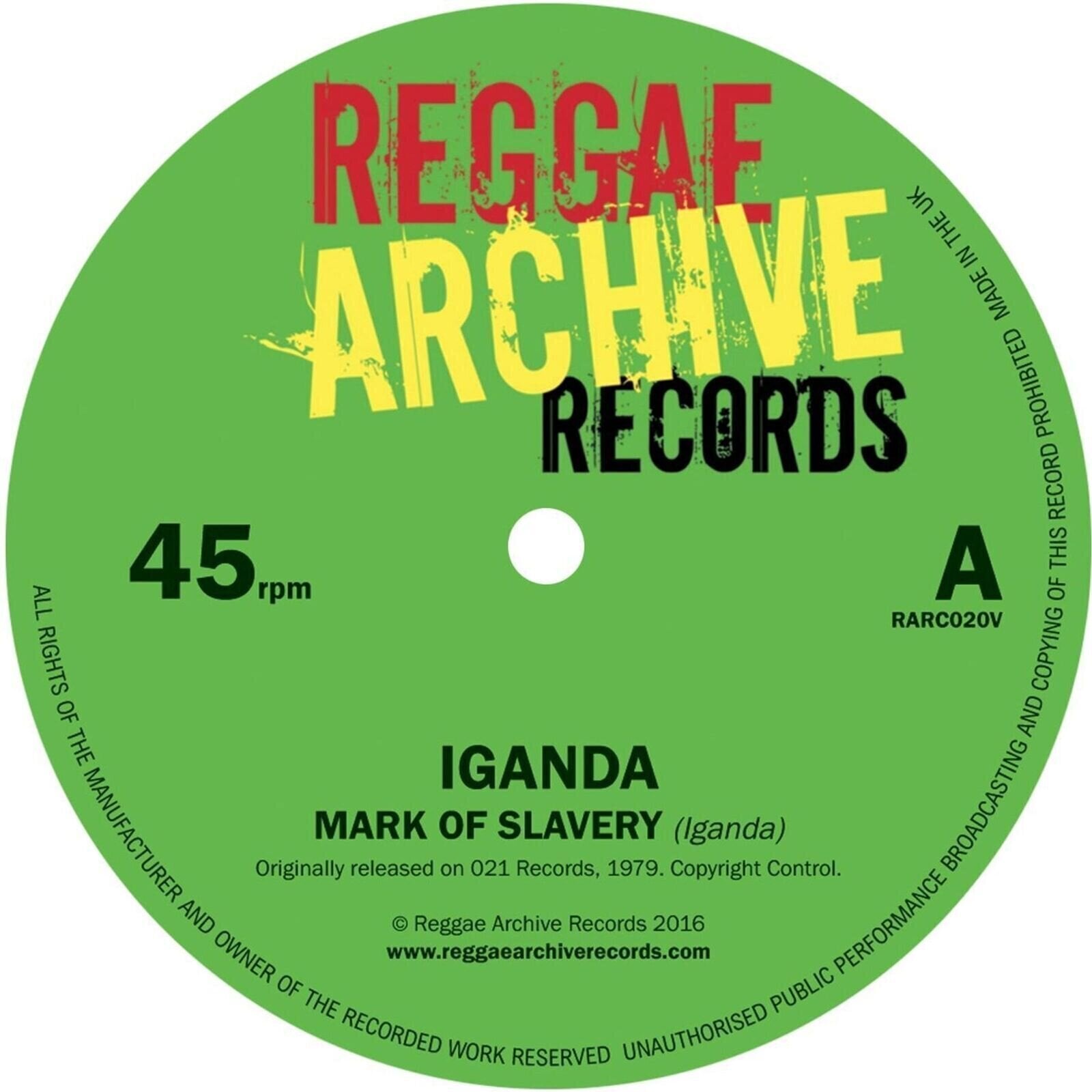 Δίσκος LP Iganda - Mark Of Slavery / Slow Down (LP)