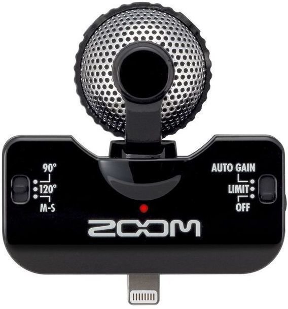 Microphone for Smartphone Zoom iQ5 Black