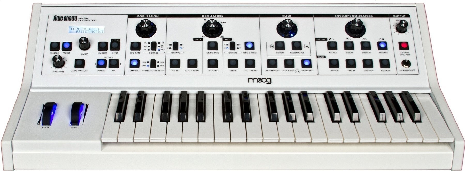 Syntetisaattori MOOG Little Phatty Stage II White