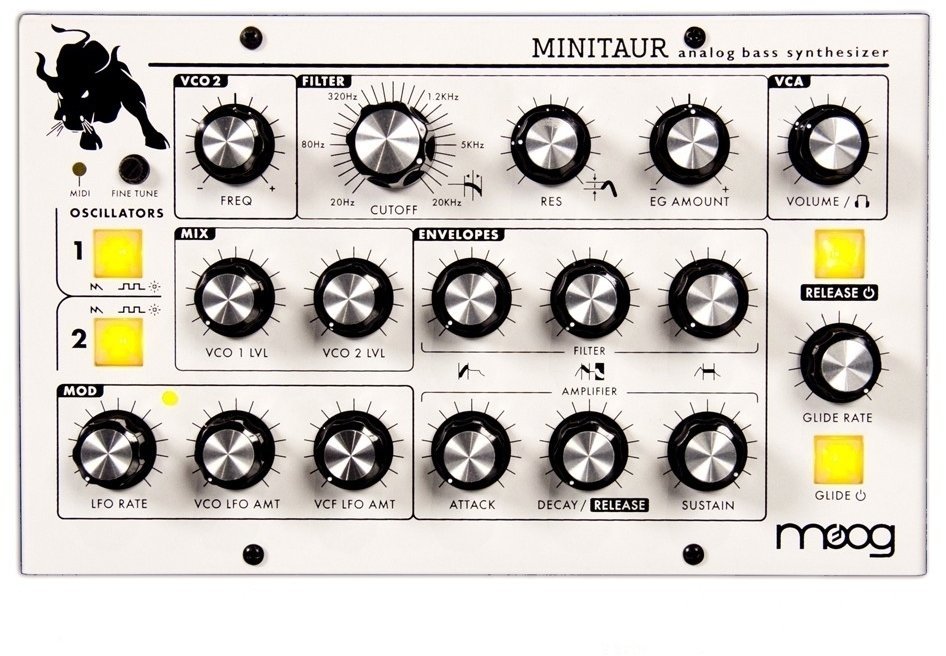 Syntetisaattori MOOG Minitaur White Edition