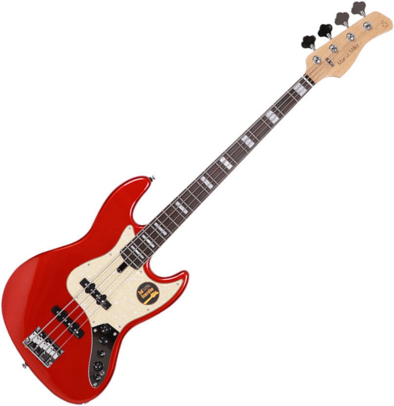 Elektrická basgitara Sire Marcus Miller V7 Alder-4 2nd Gen Bright Metallic Red