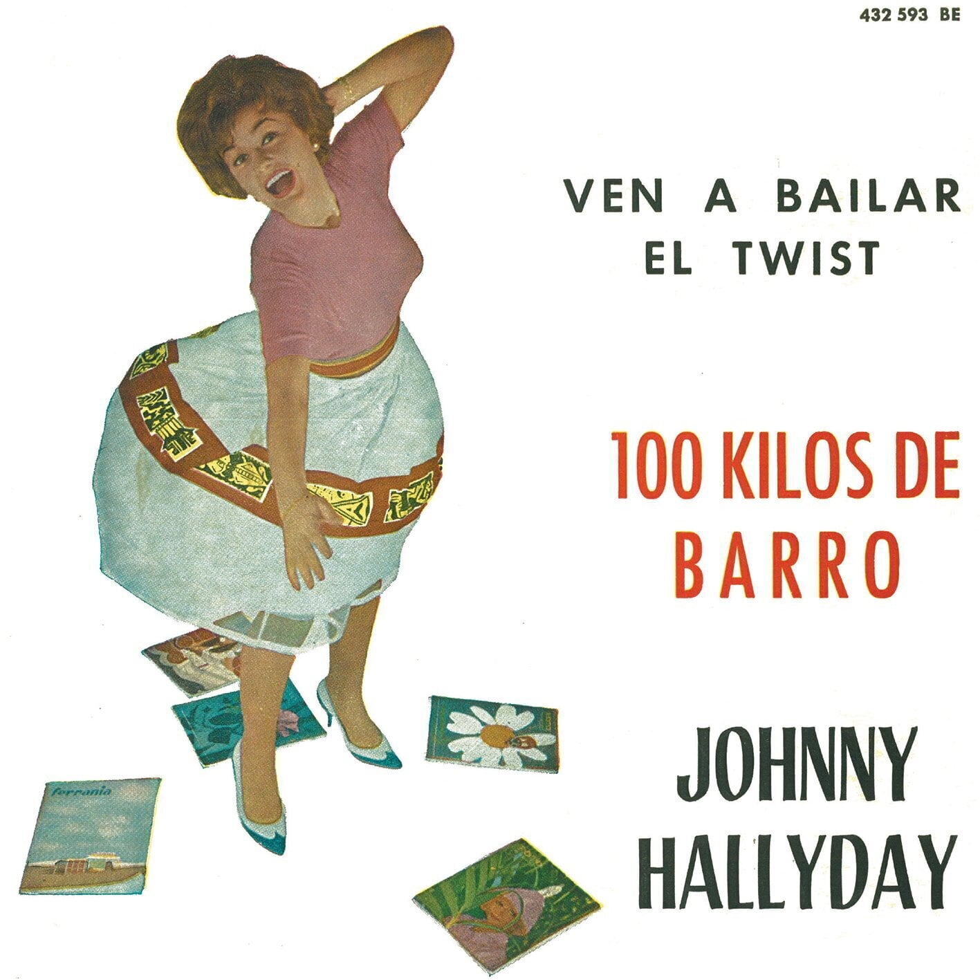 Płyta winylowa Johnny Hallyday - 100 Kilos De Barro (Limited Edition) (Orange Coloured) (EP)