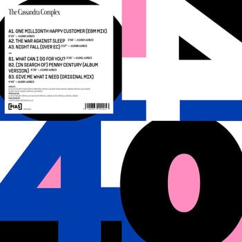 LP deska The Cassandra Complex - [PIAS] 40 (12" SP) - 1