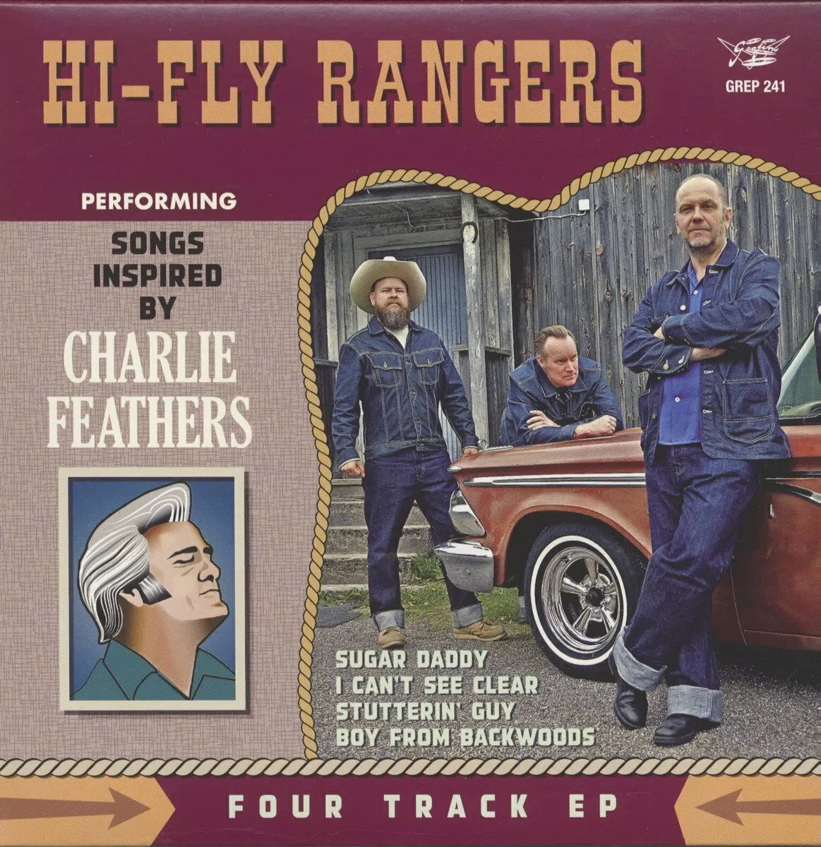 Disc de vinil The Hi-Fly Rangers - Performing Songs Inspired By Charlie Feathers (EP)
