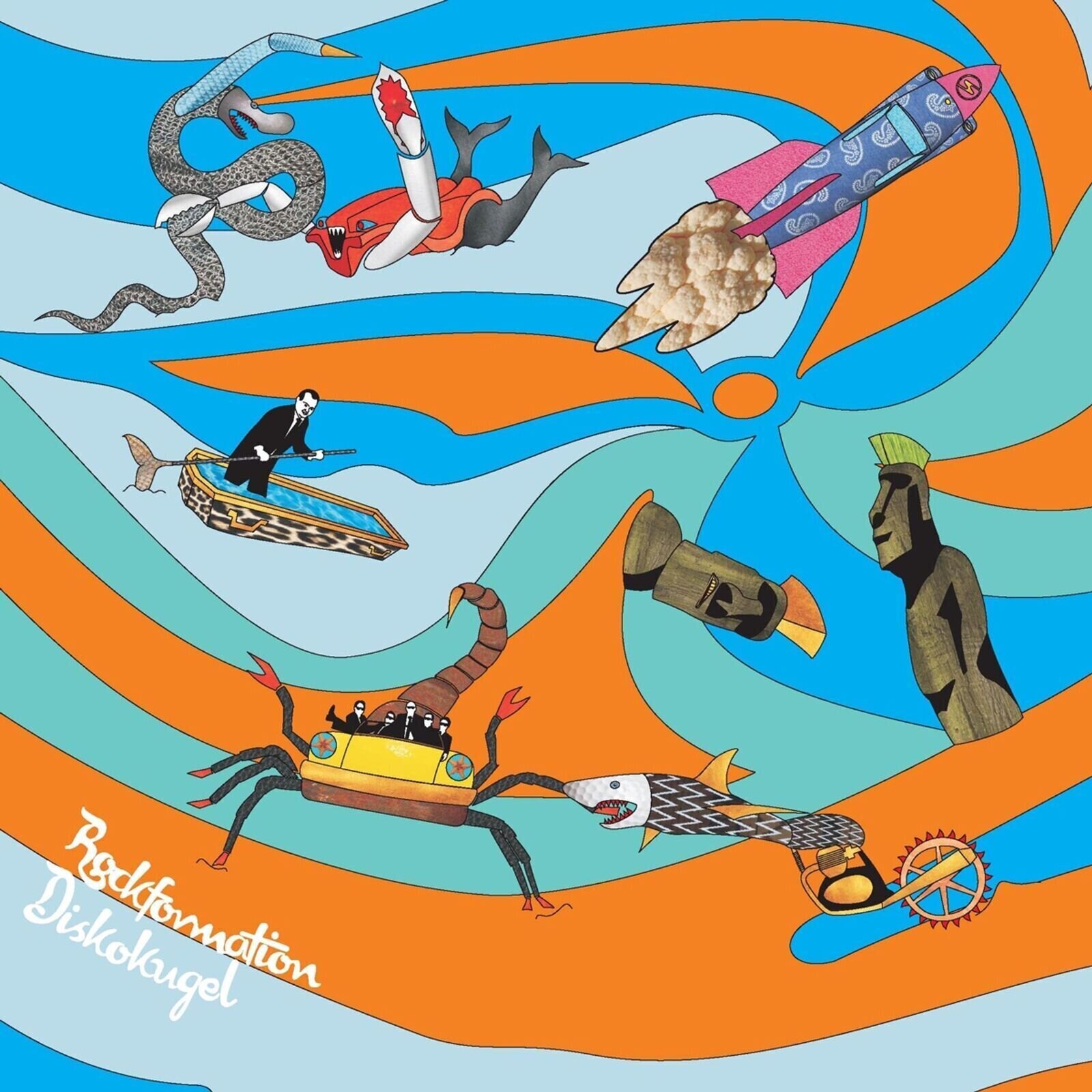 Disco in vinile Rockformation Diskokugel - Holzpunk (Limited Edition) (Blue Coloured) (7")