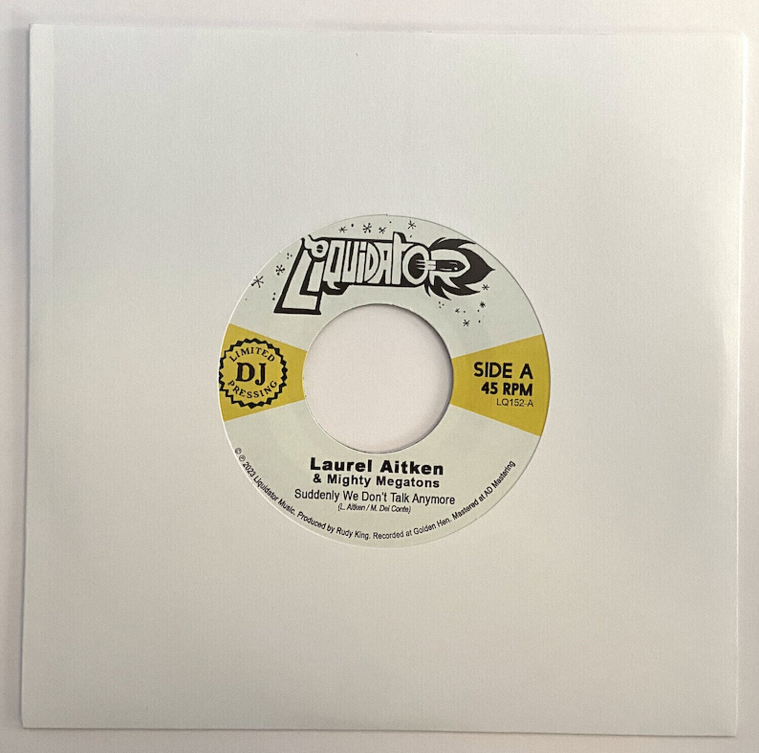Schallplatte Laurel Aitken & Mighty Megatons - Suddenly We Don't Talk Anymore / Judgement Pon Di Land (Limited Edition) (LP)