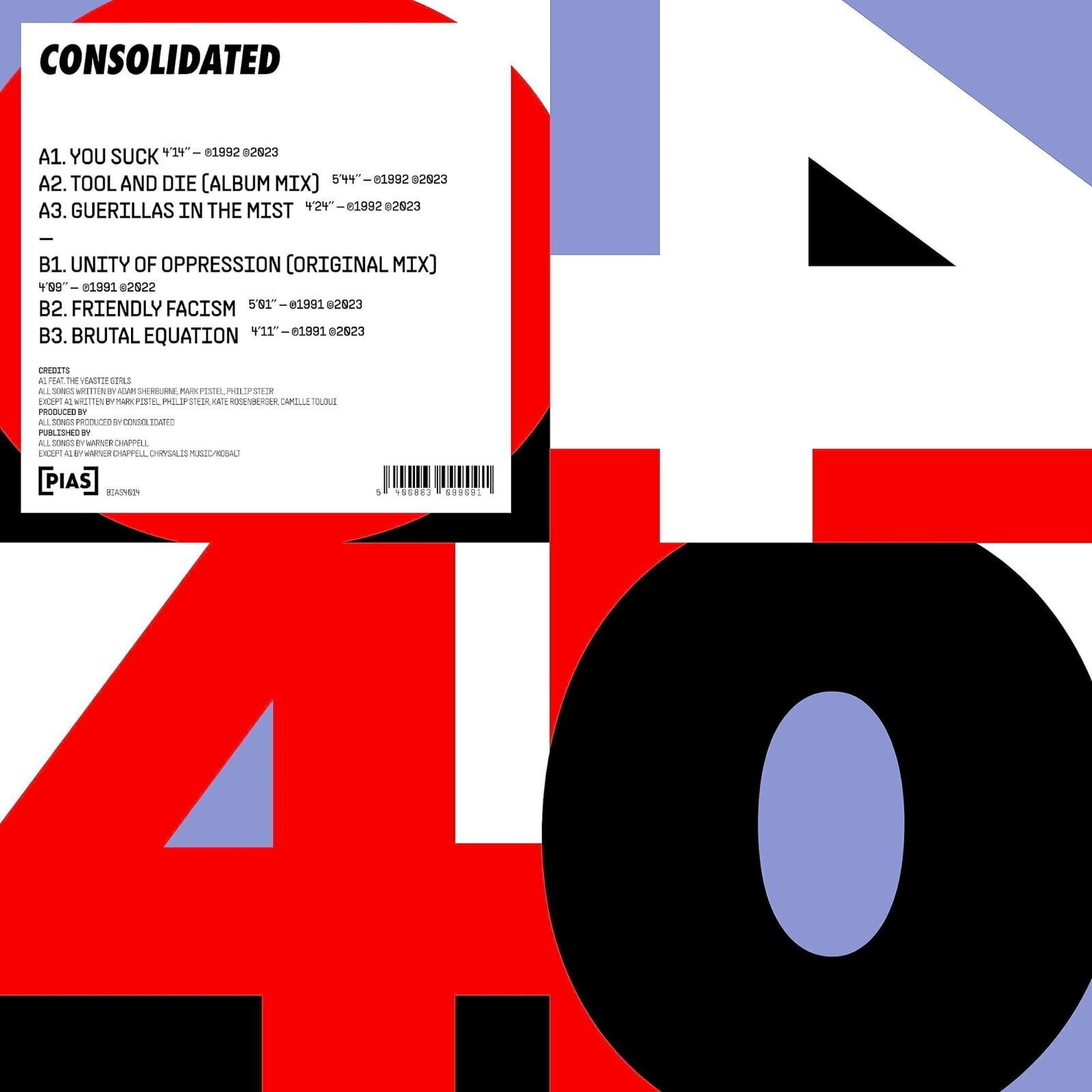 Disque vinyle Consolidated - [PIAS] 40 (12" SP)