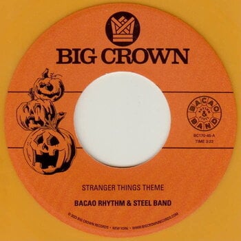 Vinyl Record The Bacao Rhythm & Steel Band - Stranger Things Theme / Halloween Theme (Orange Coloured) (7") - 1