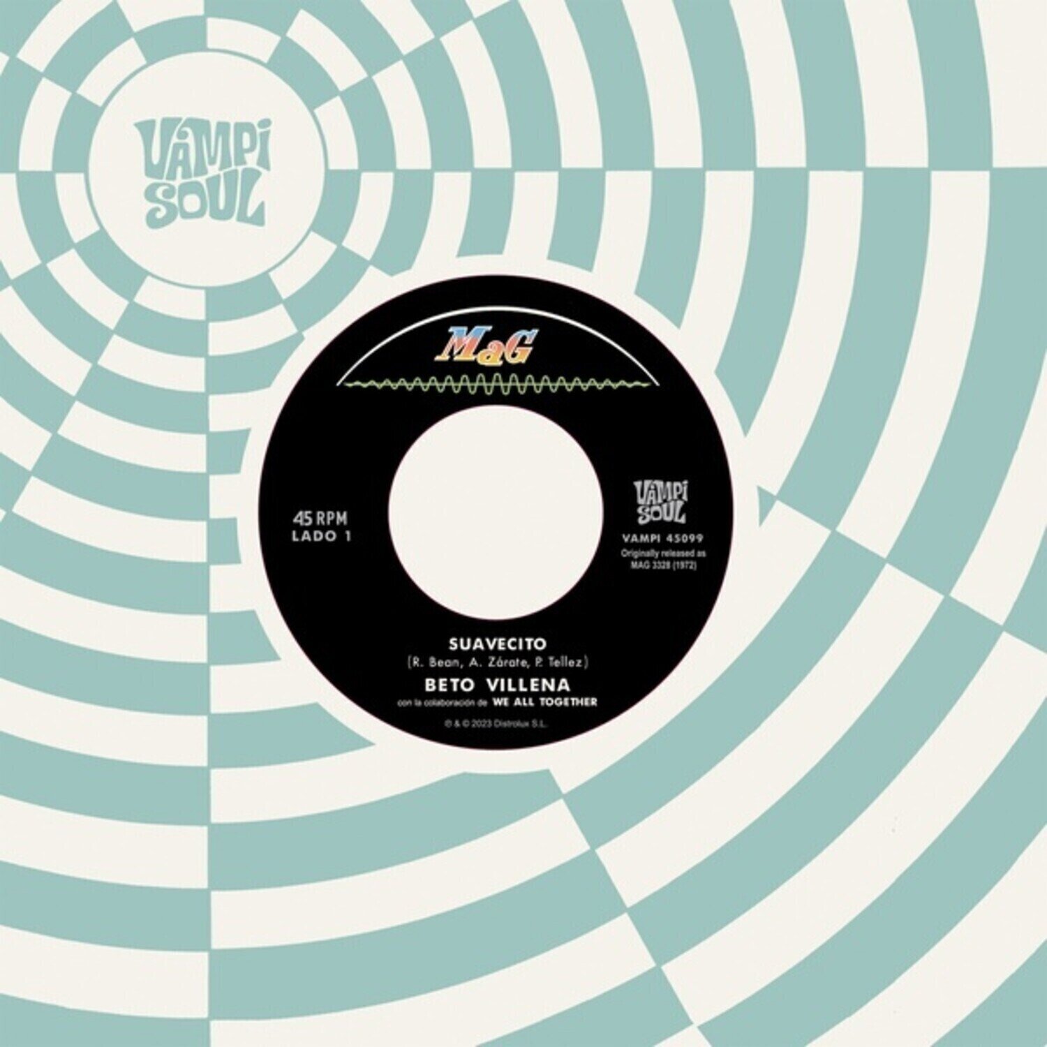 Disco in vinile Beto Villena & We All Together & Black Sugar - Suavecito / Viajecito (7")