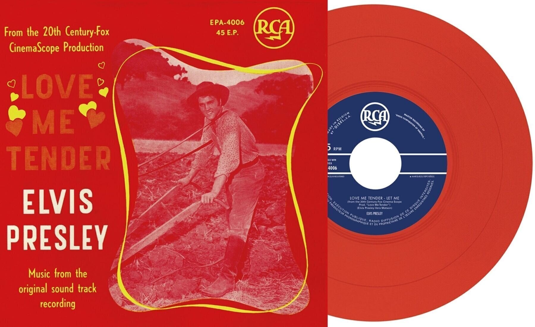 Schallplatte Elvis Presley - Love Me Tender (Limited Edition) (Red Coloured) (LP)