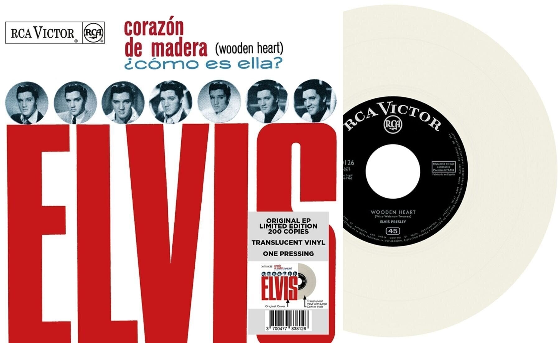 LP plošča Elvis Presley - EP Étranger N°13 - Corazón de Madera (Espagne) (Limited Edition) (Coloured) (LP)