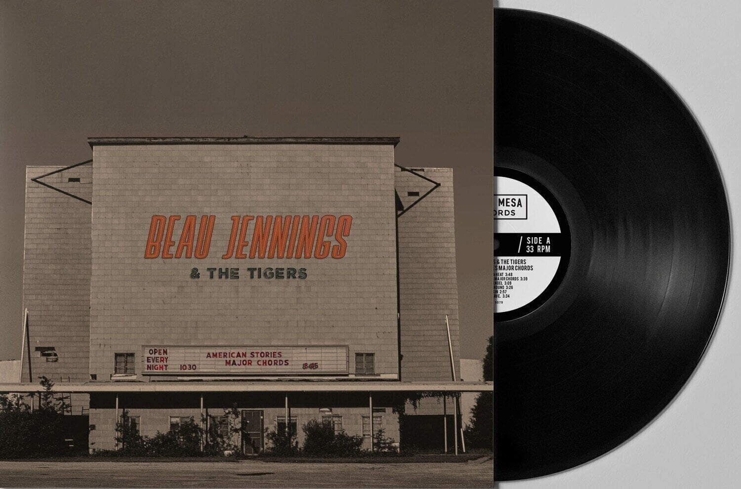 Vinyl Record Beau Jennings & The Tigers - American Stories Major Chords (LP)