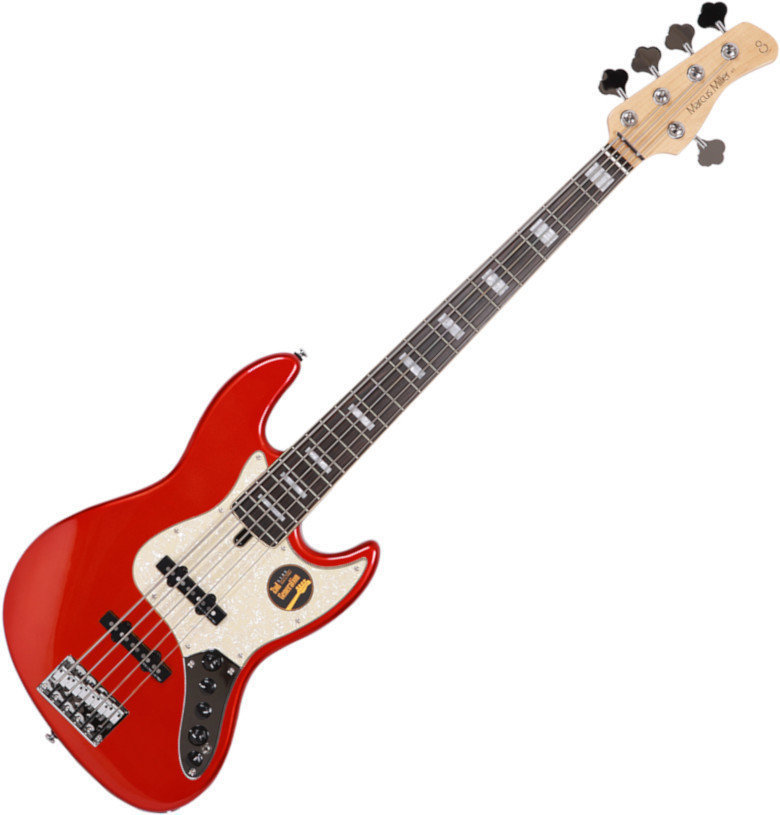 5-струнна бас китара Sire Marcus Miller V7 Alder-5 2nd Gen Bright Metallic Red