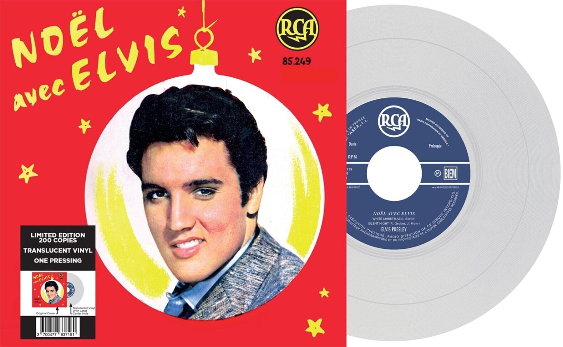 Disc de vinil Elvis Presley - Noël Avec Elvis (Limited Edition) (Coloured) (EP)