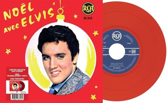 LP plošča Elvis Presley - Noël Avec Elvis (Limited Edition) (Red Transculent Coloured) (EP) - 1