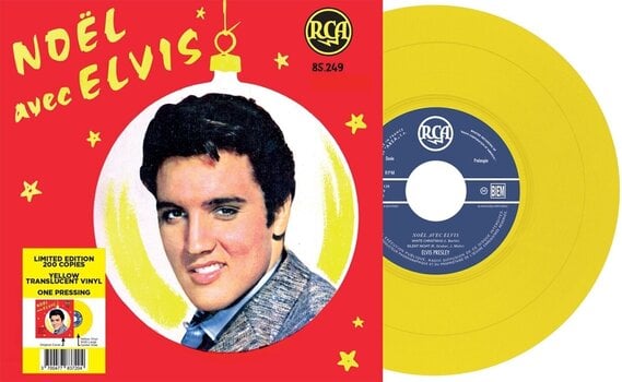 LP plošča Elvis Presley - Noël Avec Elvis (Limited Edition) (Yellow Translucent Coloured) (EP) - 1