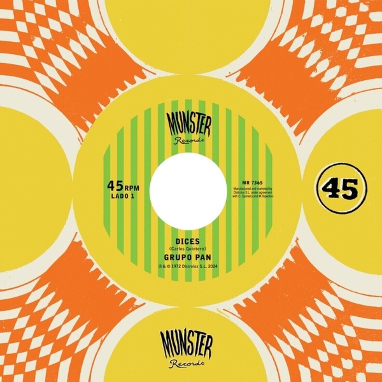 Vinylskiva Grupo Pan / Jean Paul El Troglodita - Dices / Fuerra De AtracciÓN (Limited Edition) (7")