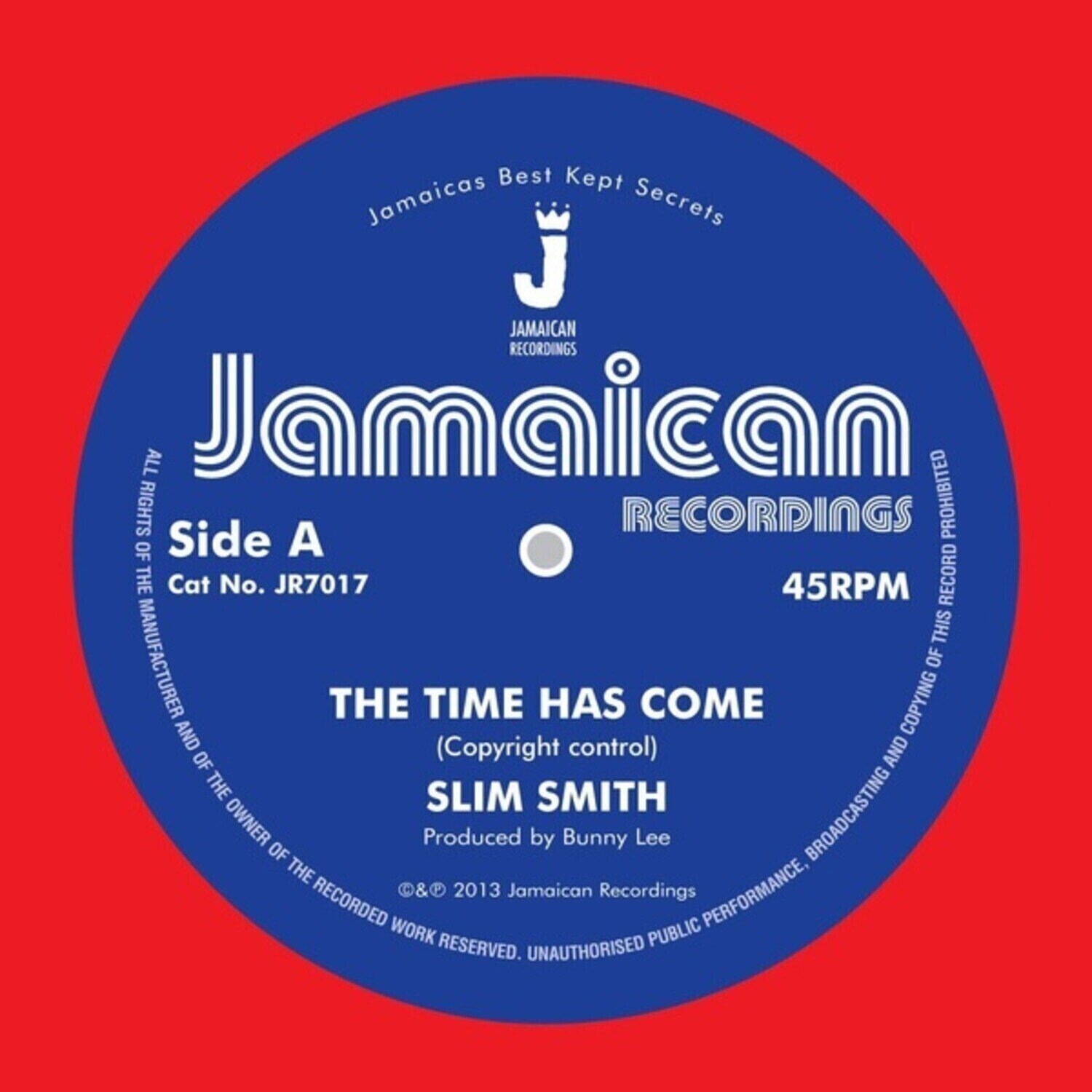 LP plošča Slim Smith - The Time Has Come (Reissue) (7")