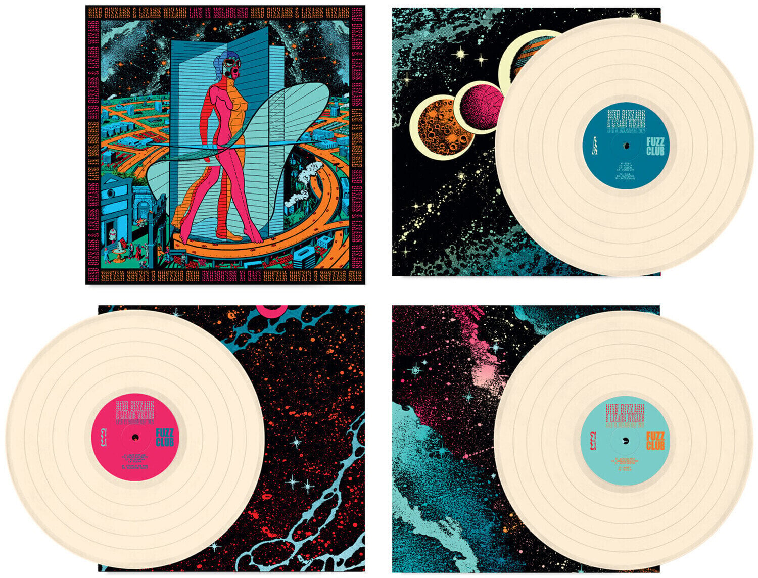 Hanglemez King Gizzard And The Lizard Wizard - Live In Melbourne '21 (Box Set) (Remastered) (Cream Coloured) (180 g) (3 LP)