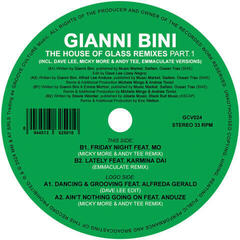 Δίσκος LP Gianni Bini - The House Of Glass Remixes Part.1 (LP)