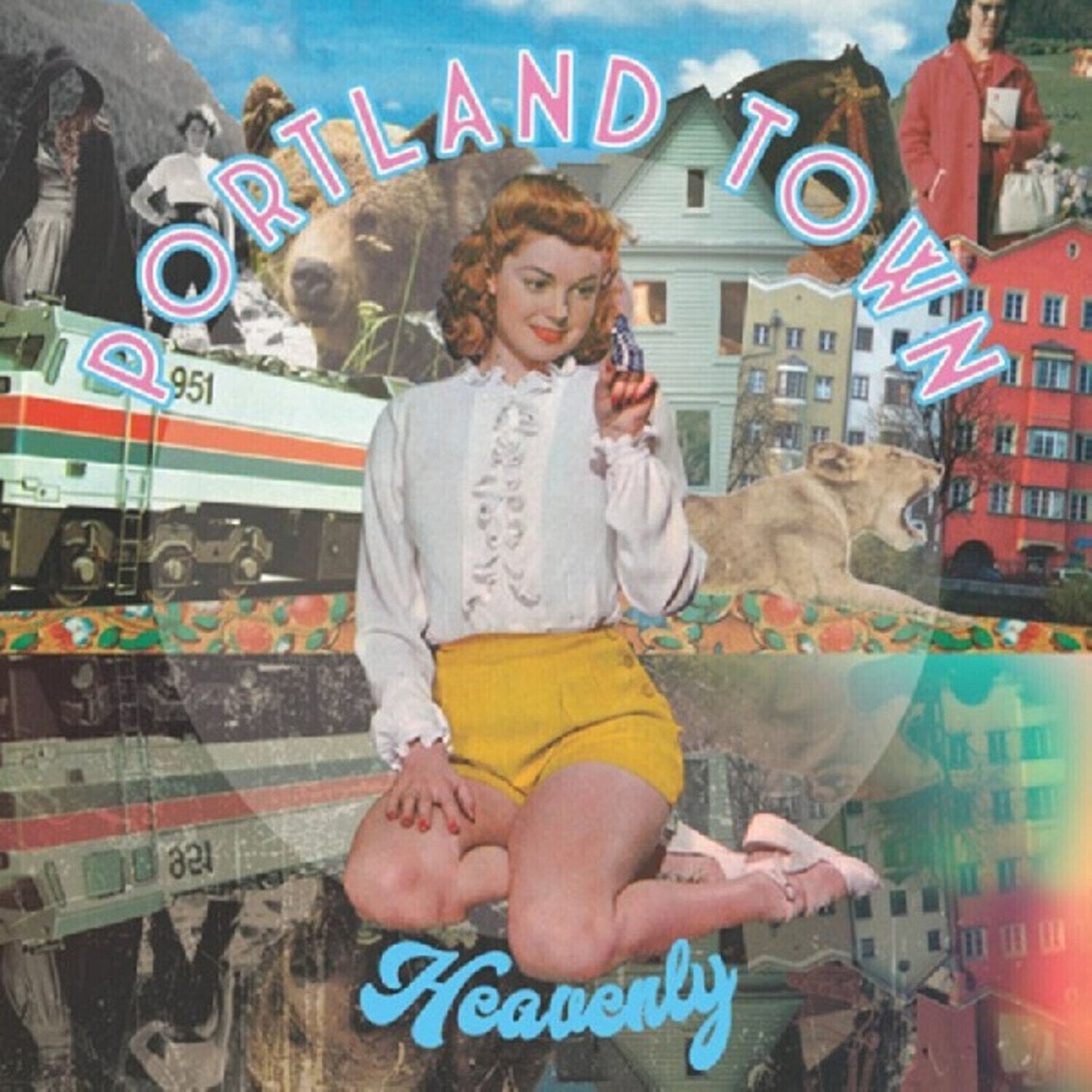 Vinylskiva Heavenly - Portland Town (Limited Edition) (Yellow Coloured) (7")