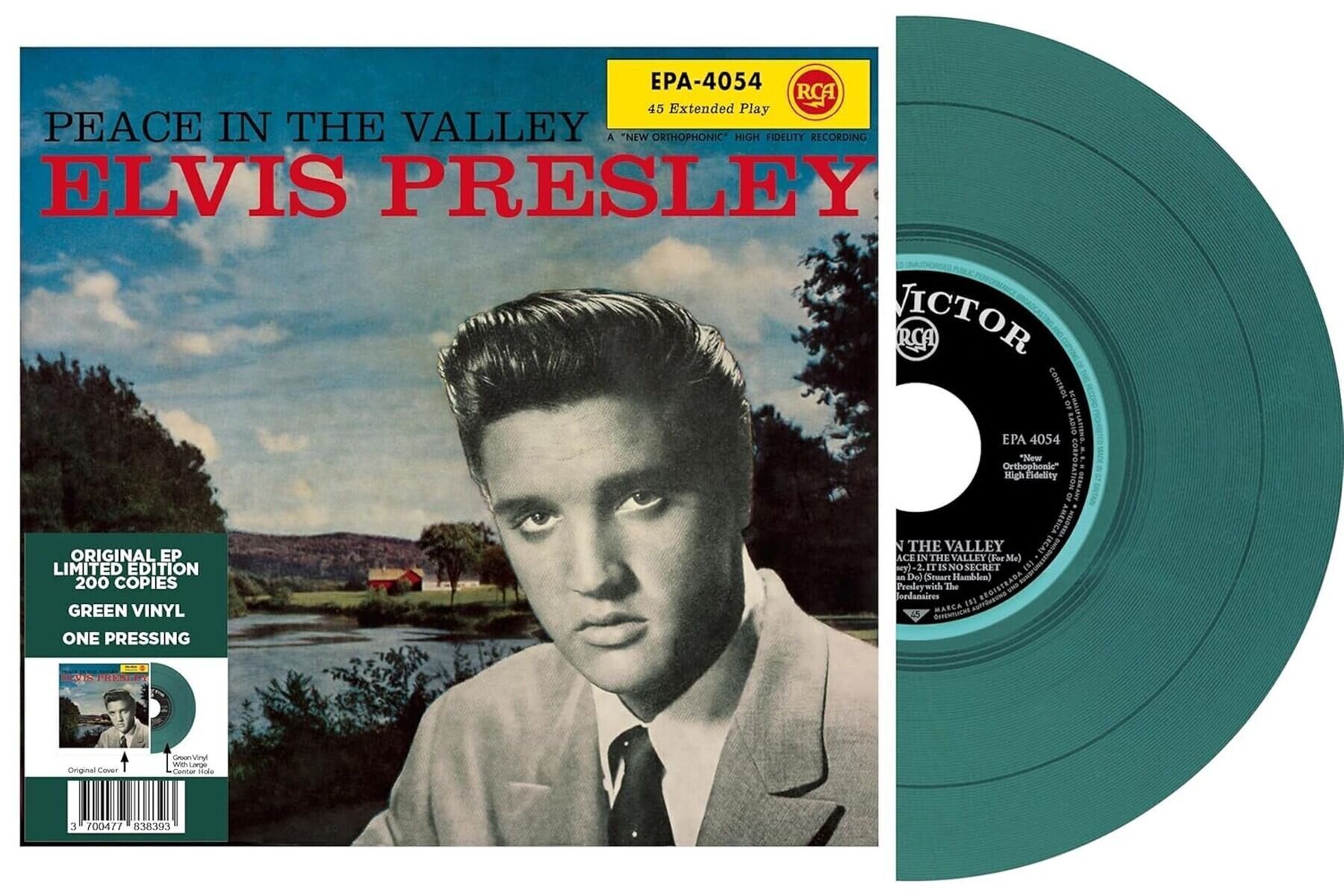 Schallplatte Elvis Presley - Peace In The Valley (Limited Edition) (Green Coloured) (EP)