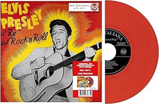 LP deska Elvis Presley - EP Étranger N°15 - Il Re Del Rock'n'Roll (Italie) (Limited Edition) (Red Coloured) (LP) - 1