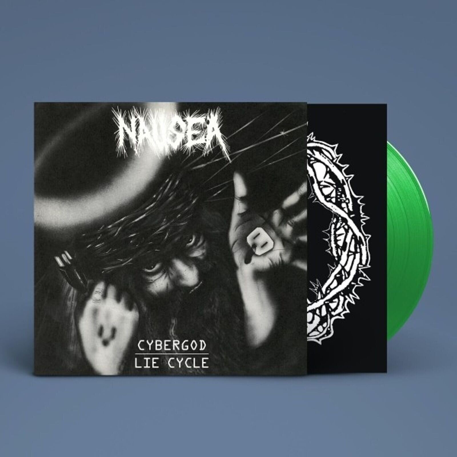 Vinyylilevy Nausea - Cybergod / Lie Cycle (Remastered) (Transparent Green Coloured) (LP)