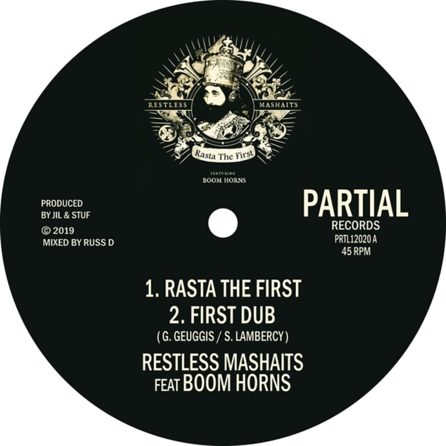 Disco in vinile Restless Mashaits & Boom Horns - Rasta the First / Restless Mashaits (LP)