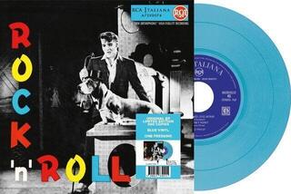 Vinylskiva Elvis Presley - EP Étranger N°18 - Rock 'N' Roll (Italy) (Limited Edition) (Blue Coloured) (LP)