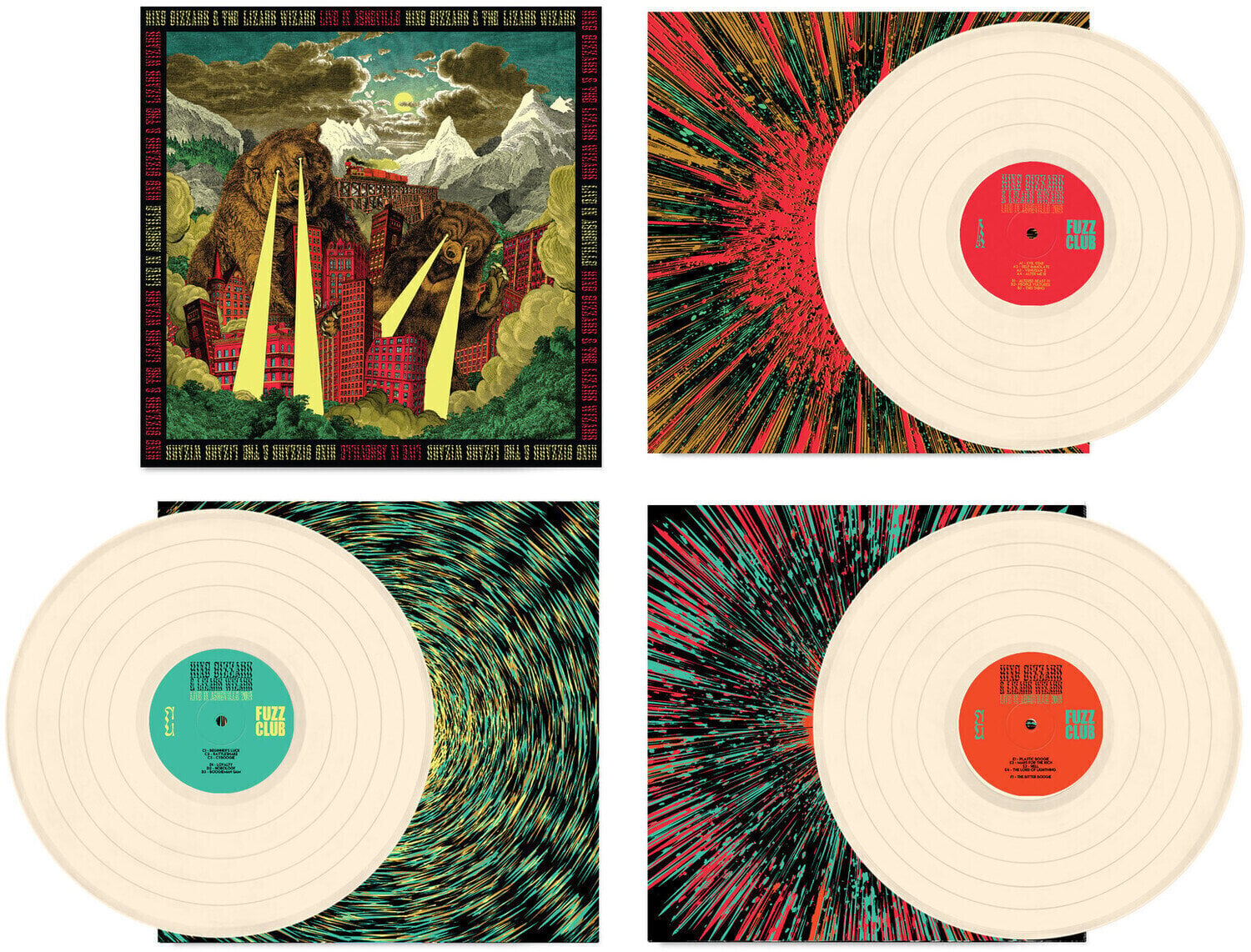 Грамофонна плоча King Gizzard And The Lizard Wizard - Live In Asheville 2019 (Limited Edition) (Bone Coloured) (180 g) (3 LP)