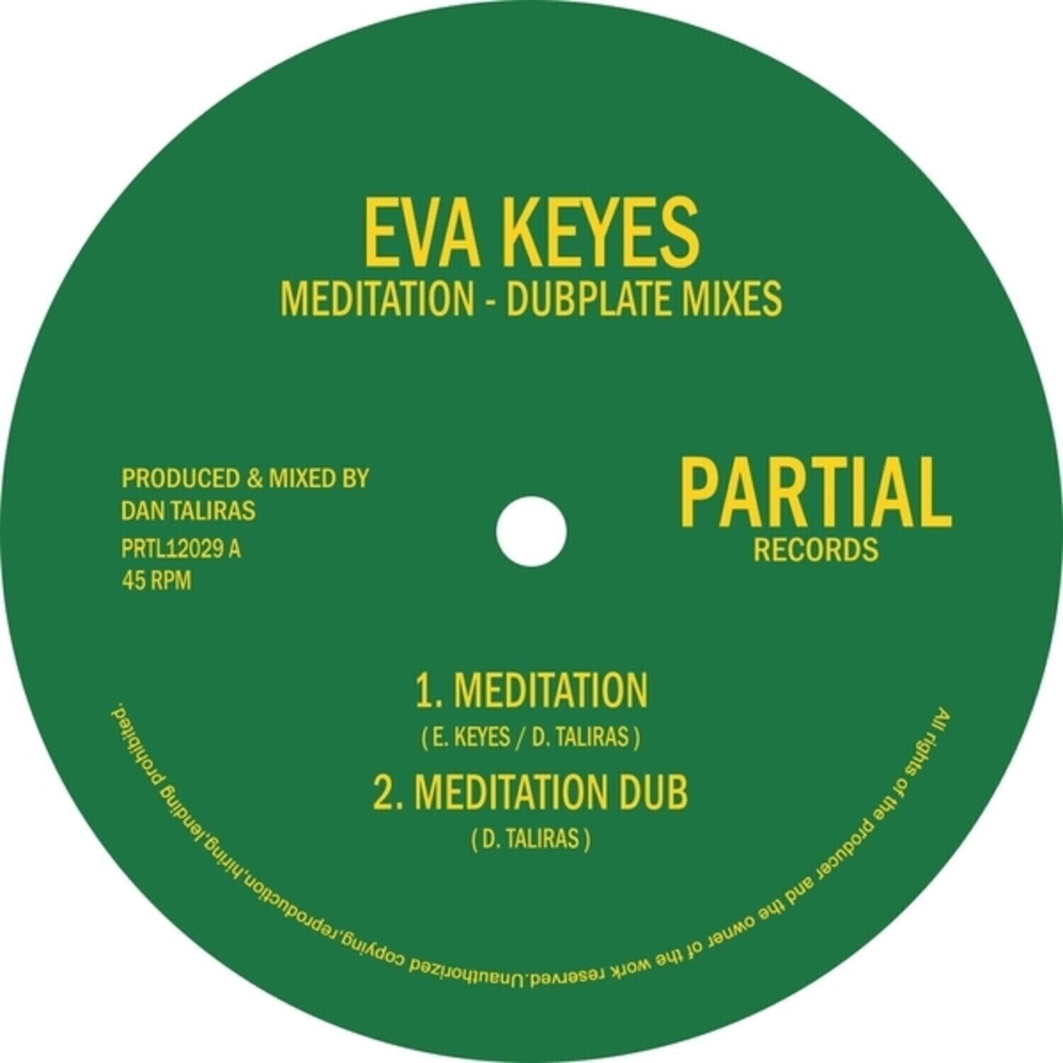Disco in vinile Eva Keyes - Meditation / Dub Plate Mixes (LP)