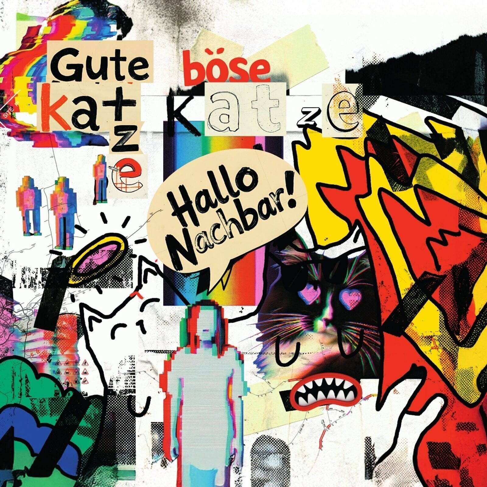 Vinylskiva Gute Katze Böse Katze - Hallo Nachbar! (7")