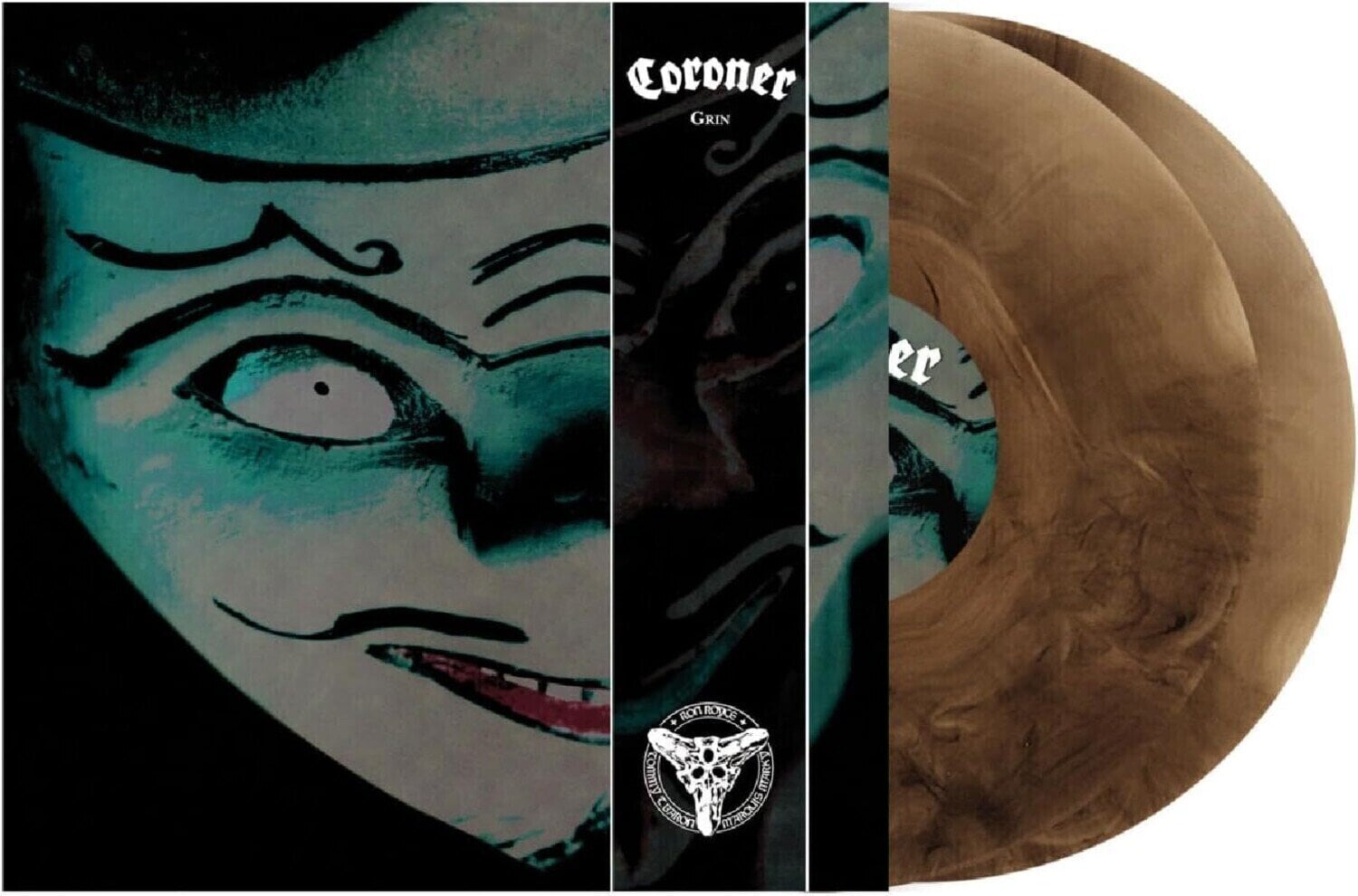 LP Coroner - Grin (Reissue) (Marble Black Coloured) (2 LP)